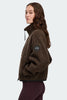 Womens Simcoe Zip Up Fleece Sweater Jacket Black Label Taupe Grey 1101WB