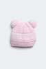 Baby Double Pom Hat 0-24 Months  Soft Pink 6942B