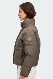 Womens Grandview Cropped Jacket Tonal Disc Taupe Grey   2266WT