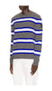 Mens Matawin Crew Knit Sweater Stone Marine Cobalt 7647M