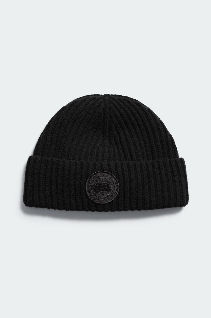 Arctic Toque Rib  Cashmere Black Black 5107U