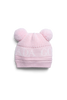 Baby Double Pom Hat 0-24 Months  Soft Pink 6942B