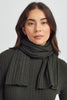 Unisex Rib Merino Scarf Forest 0660