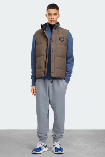 Mens Garson Vest Black Label Taupe Grey 2081MB
