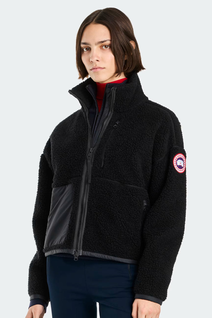 Womens Simcoe Simcoe Zip Up Fleece Sweater Black 1101W