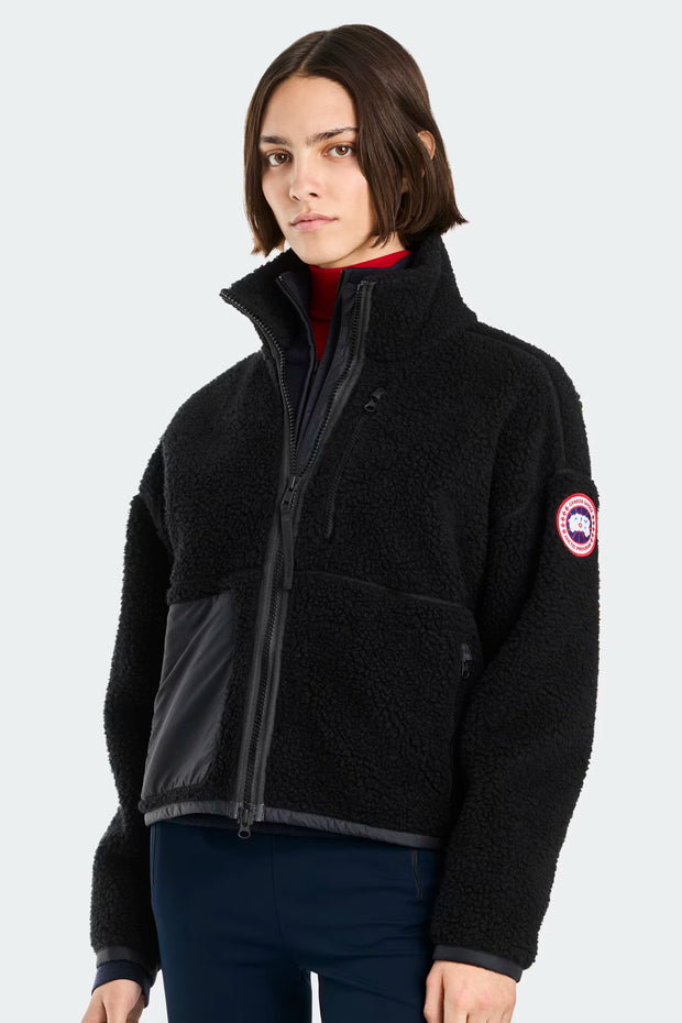 Womens Simcoe Simcoe Zip Up Fleece Sweater Black 1101W