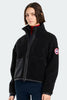 Womens Simcoe Simcoe Zip Up Fleece Sweater Black 1101W