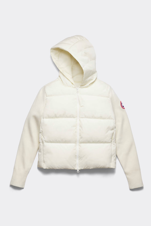 Womens HyBridge® Wide Quilt Knit Hoody Cottongrass 6507W