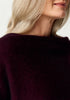 Womens Two Tone Poncho Beetroot/Jet 1623