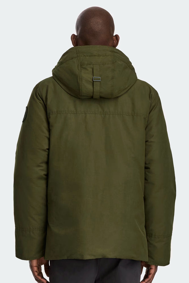 Mens Maitland Parka Cotton Tonal Disc  Military Green 4662MT