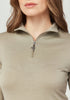 Womens Mountainsilk Half Zip Matcha 6742