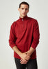 Mens Pua Zip Shirt  Bordeaux 9379