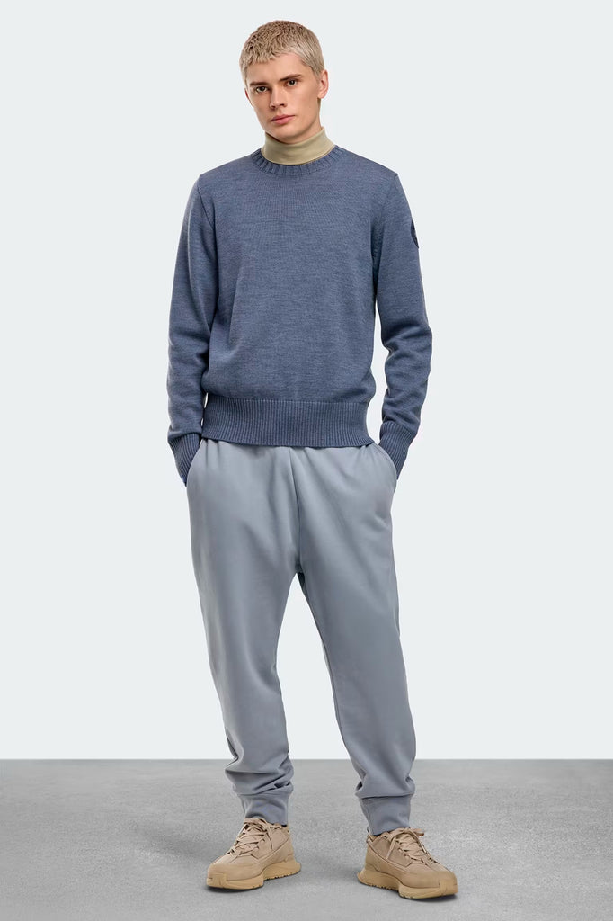 Mens Rosseau Crewneck Sweater Ozone Blue Heather 7091M