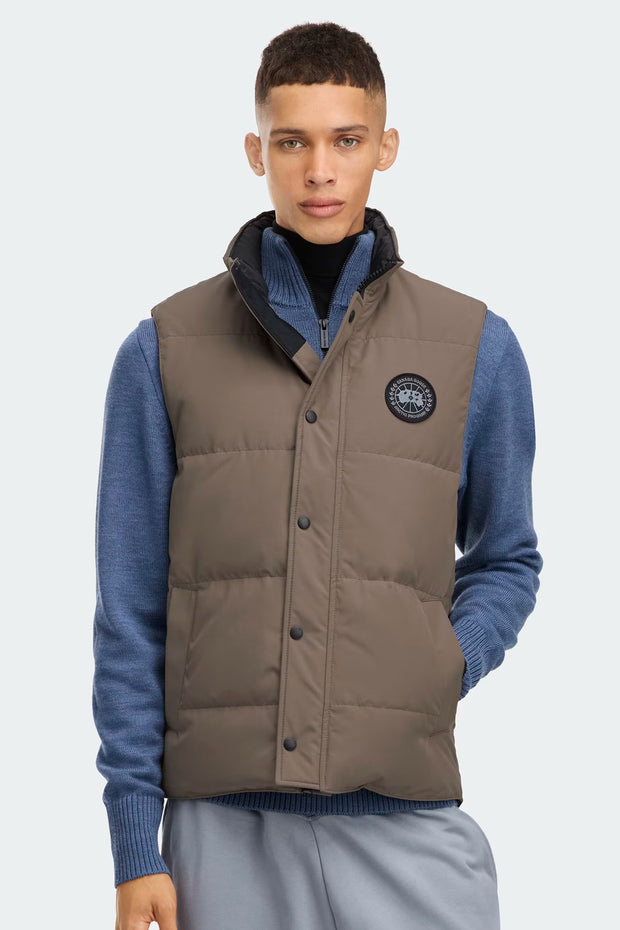 Mens Garson Vest Black Label Taupe Grey 2081MB