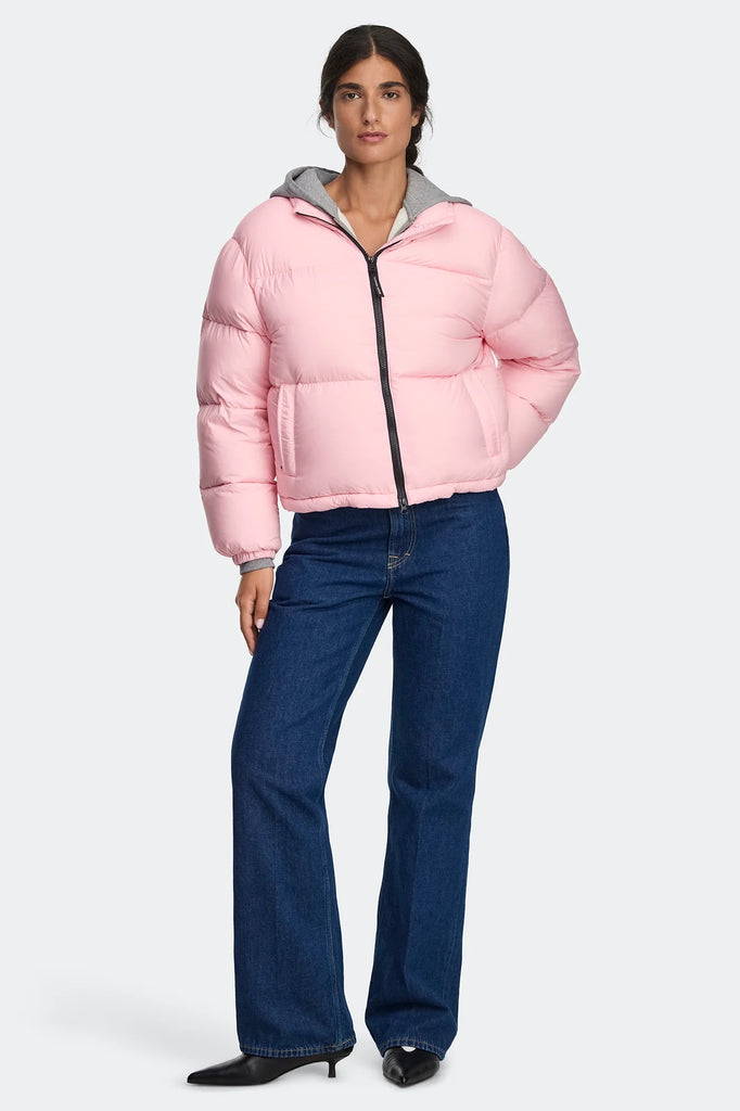 Womens Fallon Puffer Jacket Tonal Disc Linnaea Rose 1726WT