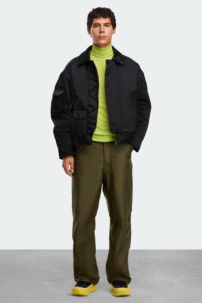 Mens Seguin Aviator Bomber Black 4882MT