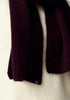 Unisex MM Ribbed Beetroot Scarf 0578