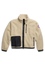 Womens Simcoe Simcoe Zip Up Fleece Sweater Light Tan 1101W