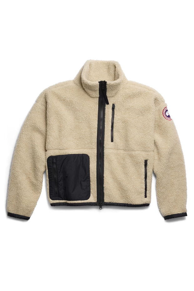 Womens Simcoe Simcoe Zip Up Fleece Sweater Light Tan 1101W