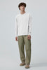 Mens Gladstone Long Sleeve T-Shirt White  1402MT