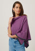 Womens Two Tone Poncho Lilac/Sate 1623