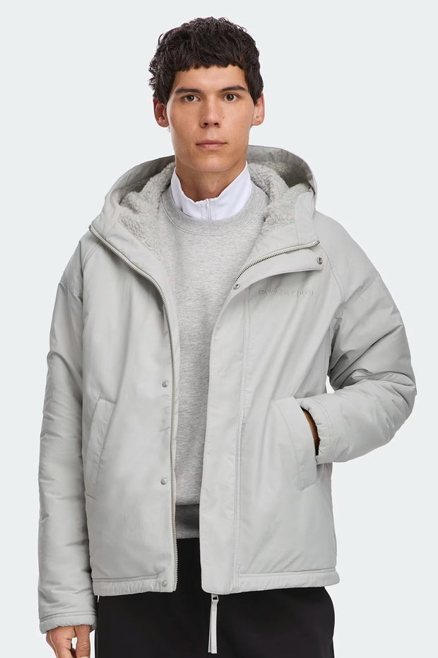 Mens Alberni Reversible Fleece Bomber Silverbirch Heather/ Silverbirch 7067M