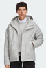 Mens Alberni Reversible Fleece Bomber Silverbirch Heather/ Silverbirch 7067M