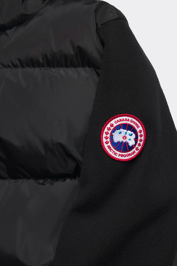 Womens HyBridge® Wide Quilt Knit Hoody Black  6507W