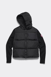 Womens HyBridge® Wide Quilt Knit Hoody Black  6507W