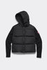 Womens HyBridge® Wide Quilt Knit Hoody Black  6507W