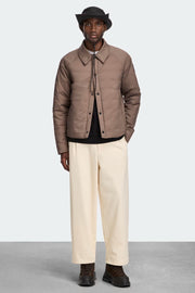 Mens Lodge Coach Jacket Black Label Taupe Grey 2755MB