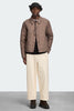 Mens Lodge Coach Jacket Black Label Taupe Grey 2755MB
