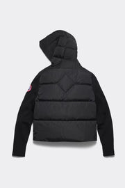 Womens HyBridge® Wide Quilt Knit Hoody Black  6507W