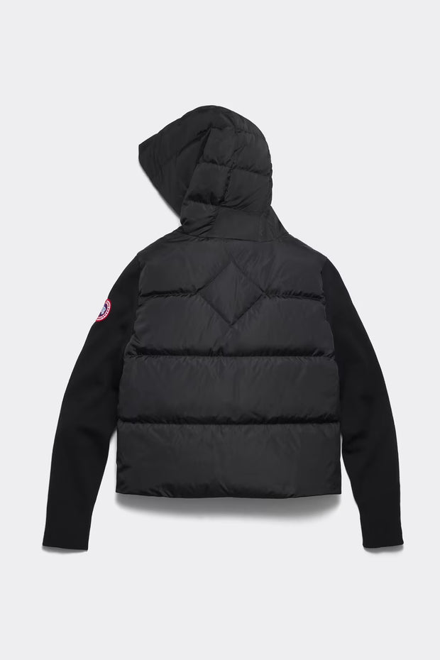 Womens HyBridge® Wide Quilt Knit Hoody Black  6507W