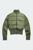 Womens HyBridge® Wide Quilt Knit Jacket Tonal Disc Vireo Green 6506WT