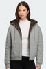 Women Fuse Reversible Hoodie Stone Heather/Terra  1507W
