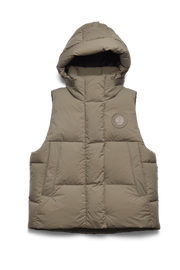 Womens Junction Puffer Vest  Tonal Disc Taupe Grey 2622WT