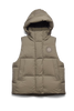 Womens Junction Puffer Vest  Tonal Disc Taupe Grey 2622WT