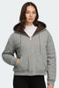 Women Fuse Reversible Hoodie Stone Heather/Terra  1507W