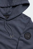 Mens Loon Hoodie Black Disc Dusk Blue 1284MB