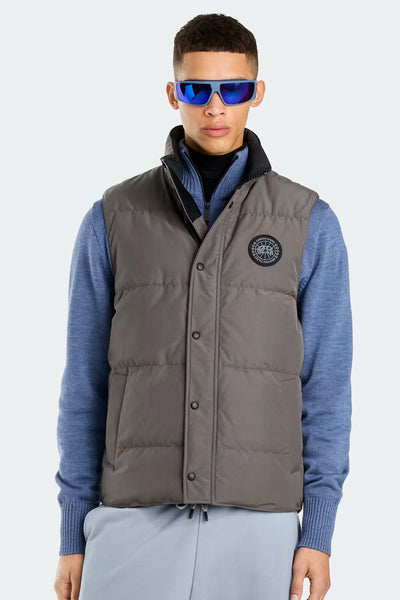 Mens Garson Vest -CR - Black Label-Coastal Grey-2081MB