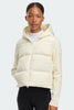Womens HyBridge® Wide Quilt Knit Hoodie Tonal Disc  Cottongrass 6507WT