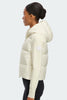 Womens HyBridge® Wide Quilt Knit Hoodie Tonal Disc  Cottongrass 6507WT