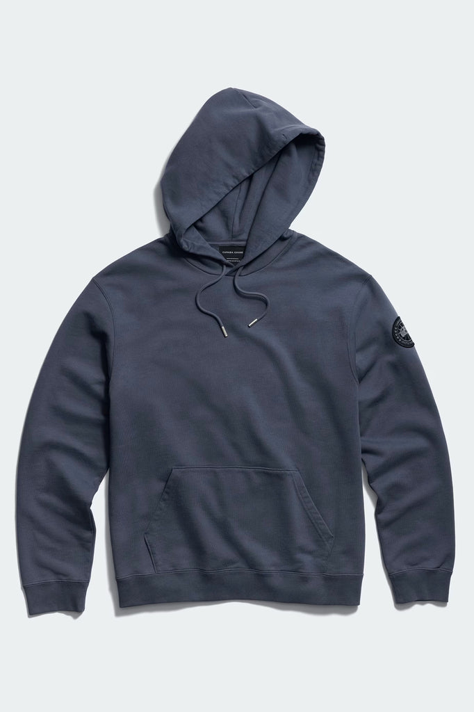 Mens Loon Hoodie Black Disc Dusk Blue 1284MB