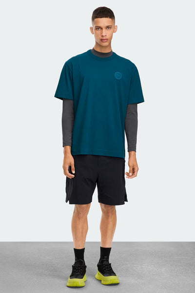 Mens Gladstone Relaxed T-Shirt Guard Blue  1401M9