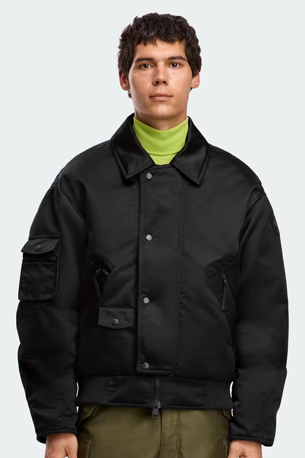 Mens Seguin Aviator Bomber Black 4882MT