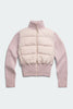 Womens HyBridge® Wide Quilt Knit Jacket Tonal Disc  Lucent Rose 6506WT