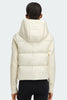Womens HyBridge® Wide Quilt Knit Hoodie Tonal Disc  Cottongrass 6507WT