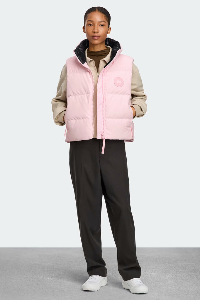 Womens Grandview Cropped Vest Tonal Disc Bloom Pink  2267WT
