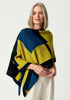 Womens Empress Poncho Golden Pearl/Peacock  Multi 1677